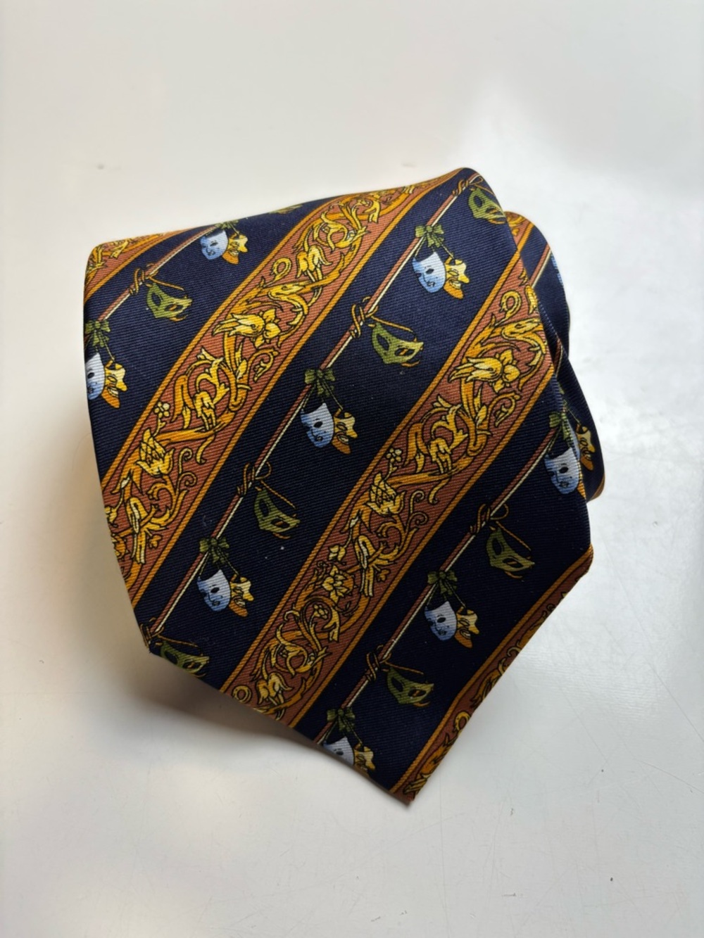 Lancel Paris 100% silk masquerade‎ tie